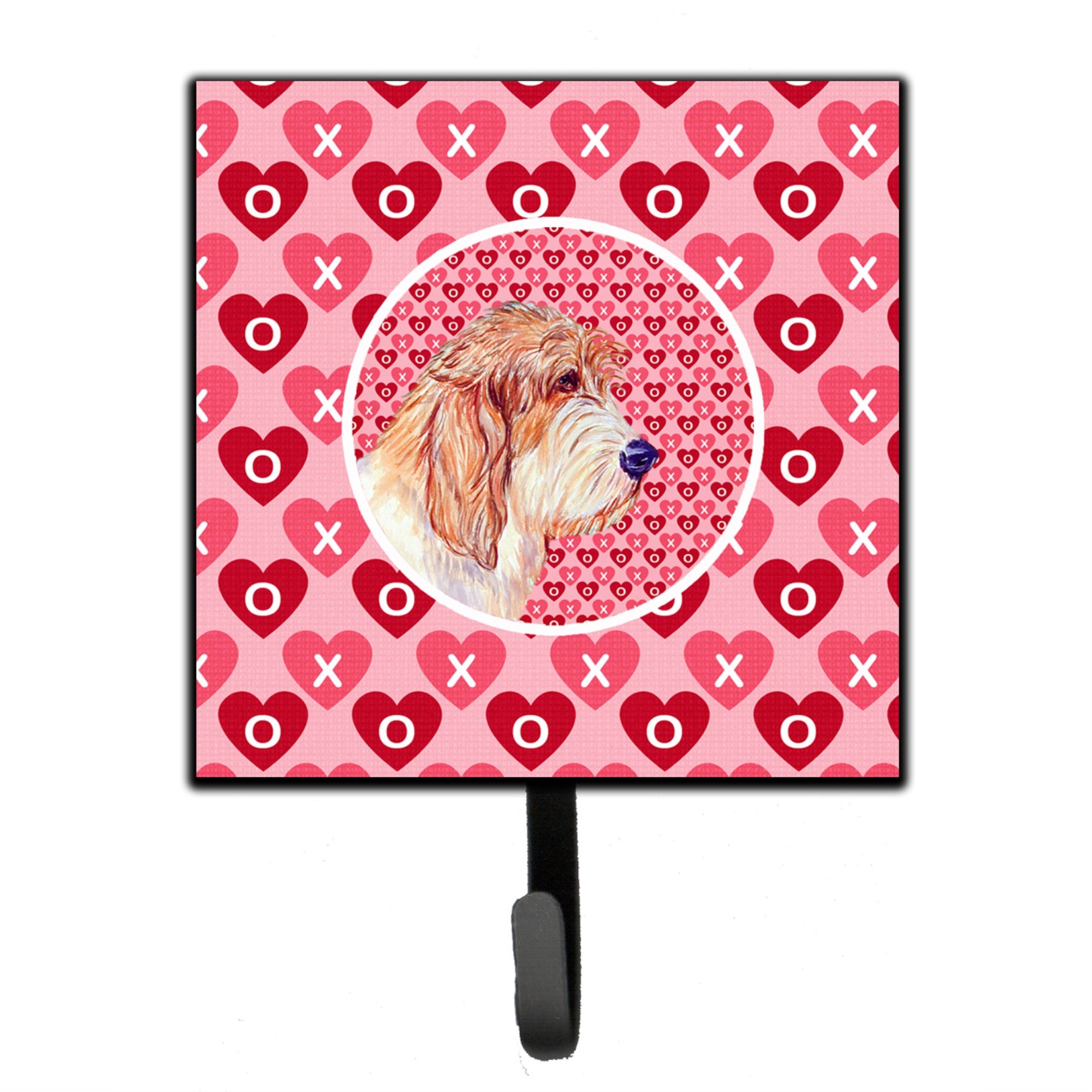 Petit Basset Griffon Vendeen Hearts Love Valentine'S Day Leash Or Key Holder